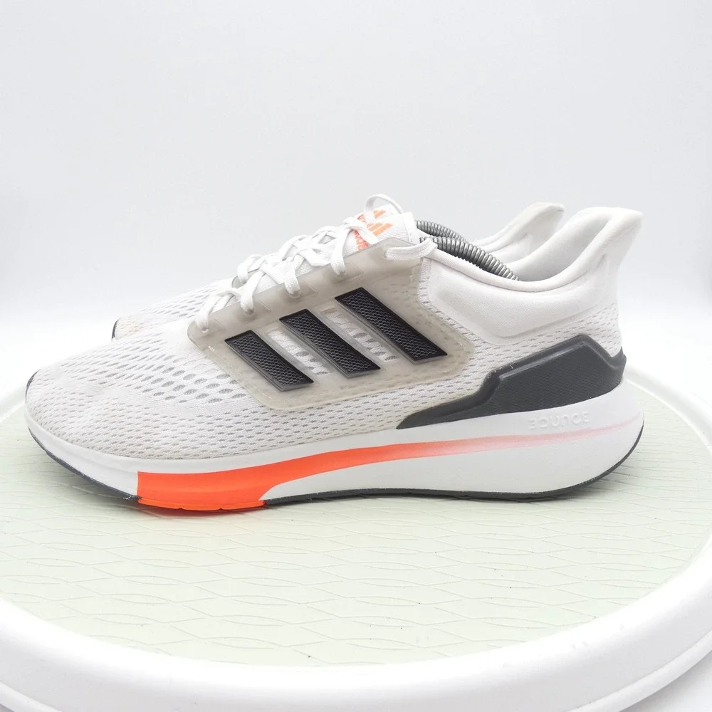 Adidas EQ21 Run Mens Running Shoes White Orange Black H00511 Size 12